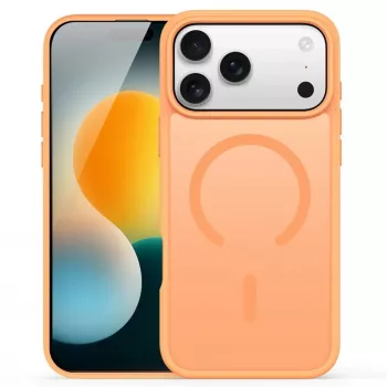 Dux Ducis Funda YIND PC+TPU con MagSafe para Apple iPhone 17 Pro naranja