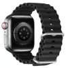 Dux Ducis Correa de silicona para Apple Watch 42/44/45/46/49mm Negra