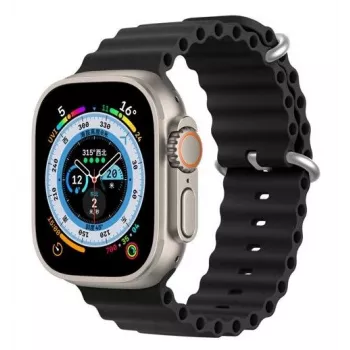 Dux Ducis Correa de silicona para Apple Watch 42/44/45/46/49mm Negra