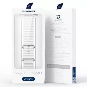 Dux Ducis Correa de silicona para Apple Watch 42/44/45/46/49MM blanca