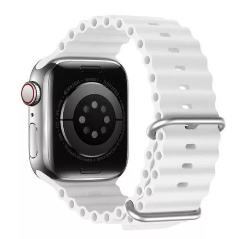 Dux Ducis Correa de silicona para Apple Watch 42/44/45/46/49MM blanca
