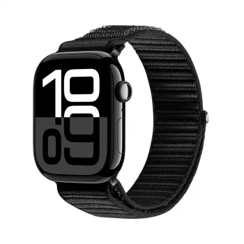 Correa de muñeca Dux Ducis YE de nailon trenzado para Apple Watch 38/40/41/42 mm negra