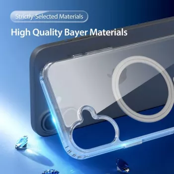 DUX DUCIS Clin Mag funda para iPhone 16, transparente, compatible con MagSafe