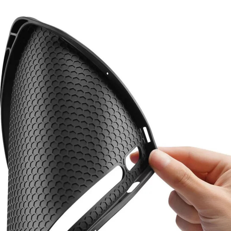 Funda plegable Dux Ducis Domo Series con almacenamiento para lápiz para Samsung Galaxy Tab S9 FE/S10 FE, negra