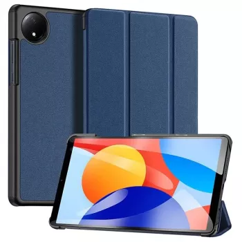 Funda para tablet Dux Ducis Domo Series con soporte tri-fold de piel PU para Xiaomi Redmi Pad SE 8.7, azul