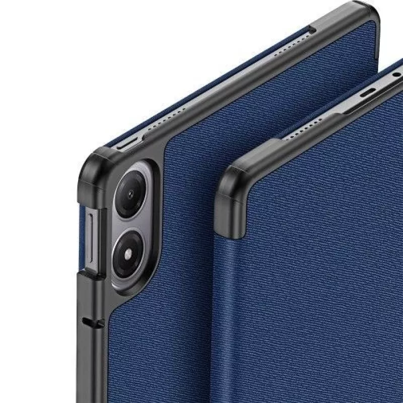 Dux Ducis Domo Series funda para tableta de piel sintética PU con soporte Tri-fold para Xiaomi Redmi Pad 2 Pro, azul