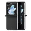 Dux Ducis Funda Tipo Cartera Flip de Piel para Galaxy Z Flip5 5G Negra