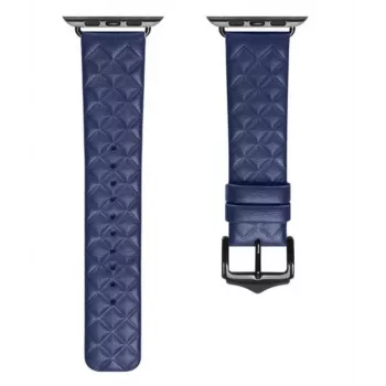 Dux Ducis Correa de piel auténtica para Apple Watch 38/40/41mm - Azul