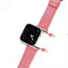 Correa de piel auténtica Dux Ducis para Apple Watch Series 7/6/5/4/3/2/SE (38/40/41mm) - Roja