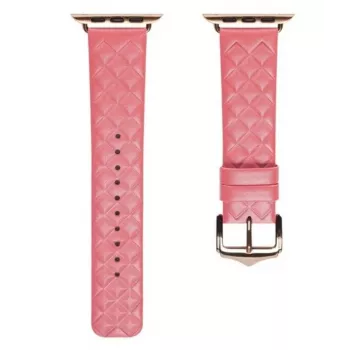 Correa de piel auténtica Dux Ducis para Apple Watch Series 7/6/5/4/3/2/SE (38/40/41mm) - Roja