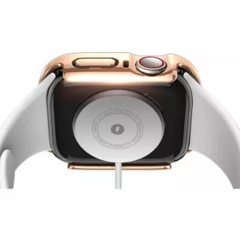 Dux Ducis Hamo funda para Apple Watch Series 7/8/9 (PC) 41mm oro rosa