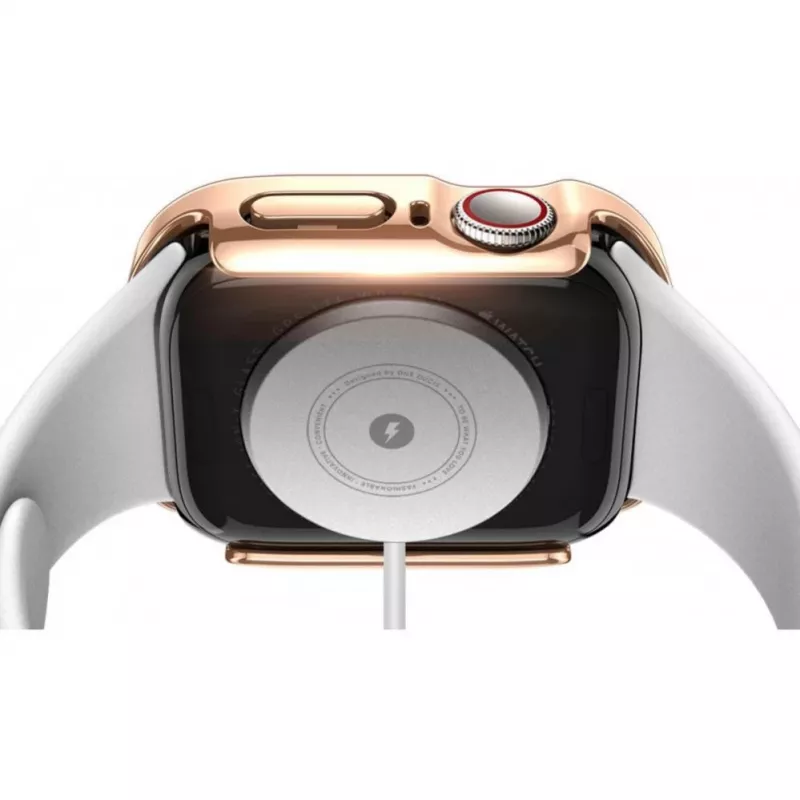 Dux Ducis Hamo funda para Apple Watch Series 7/8/9 (PC) 41mm oro rosa