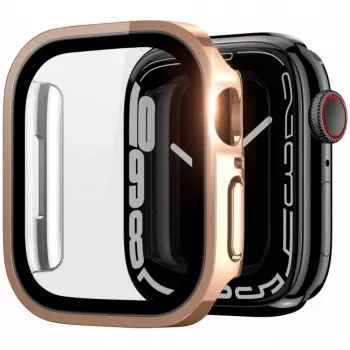 Dux Ducis Hamo funda para Apple Watch Series 7/8/9 (PC) 41mm oro rosa