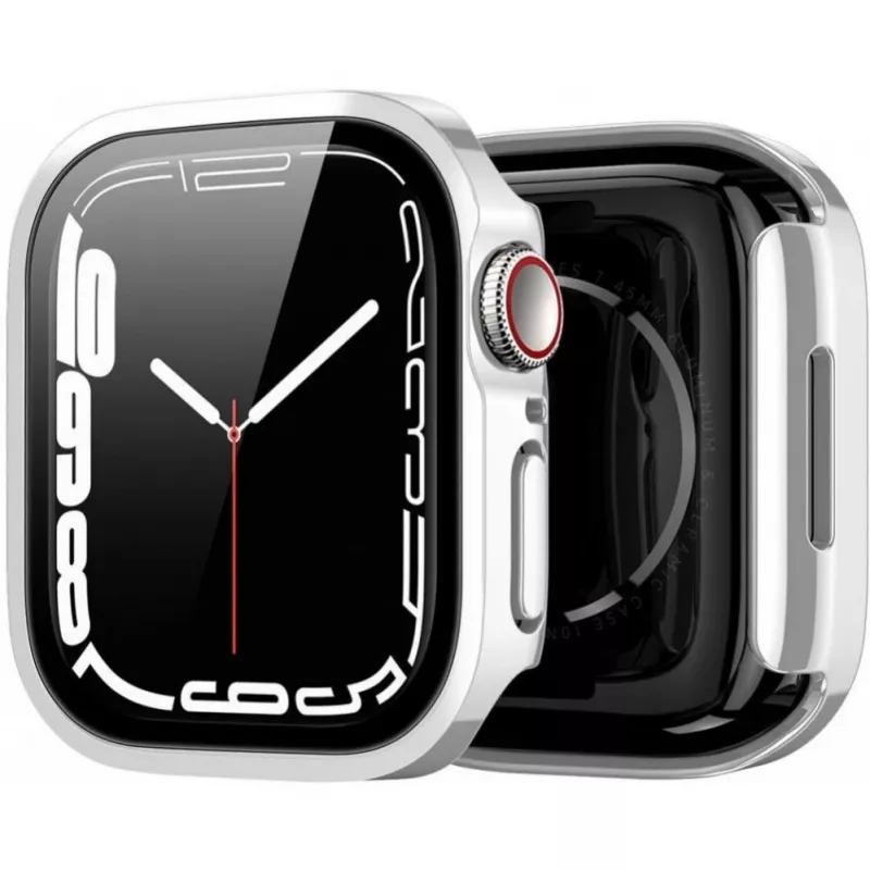 Dux Ducis Hamo Funda para Apple Watch Series 7/8/9 (PC) 41mm Plata
