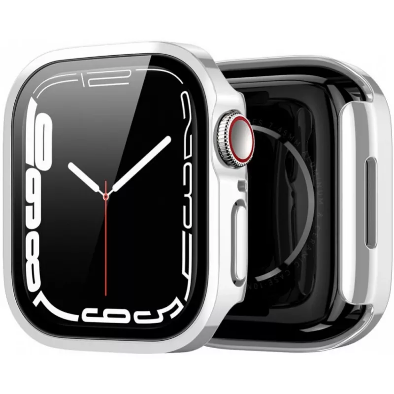 Dux Ducis Hamo funda para Apple Watch Series 7/8/9 (PC) 45mm plateada