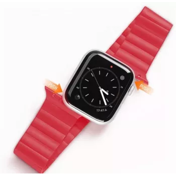 Dux Ducis correa magnética para Apple Watch 7/6/5/4/3/2/SE (41/40/38mm) Magnetic Band Roja