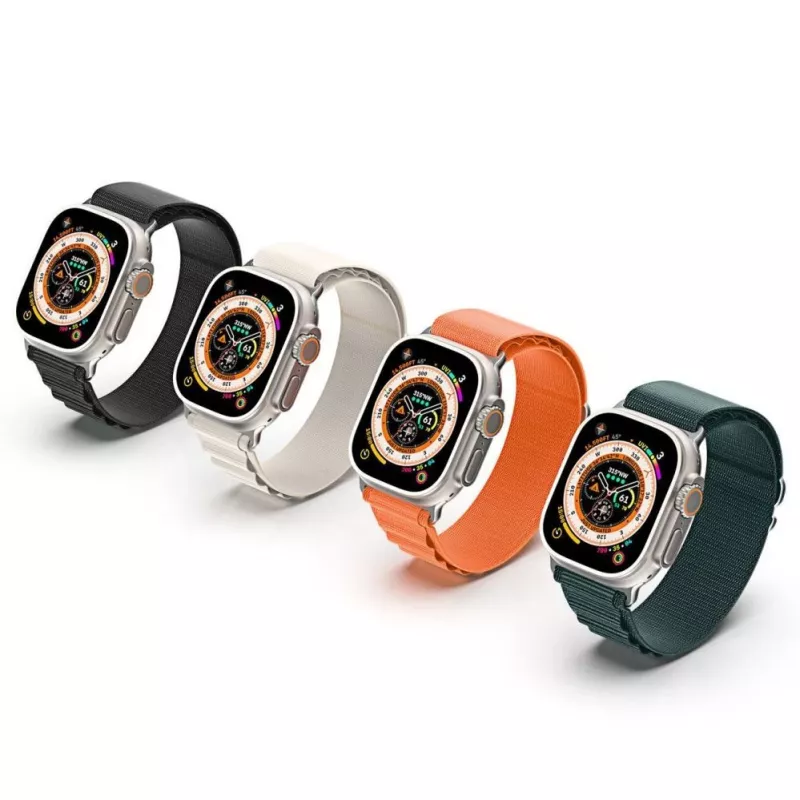 Dux Ducis Correa de nailon para Apple Watch 42/44/45/49 mm naranja