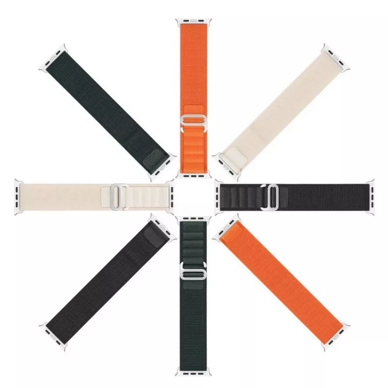 Dux Ducis Correa de nailon para Apple Watch 42/44/45/49 mm naranja