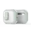 Dux Ducis PECP Series funda PC+TPU con gancho para AirPods 4, blanco verde