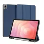 Dux Ducis Samsung Galaxy Tab S11 Domo Series Funda para tablet de PU con soporte tri-fold azul