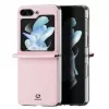 Dux Ducis Funda tipo cartera Flip de piel para Samsung Galaxy Z Flip5 5G Pink