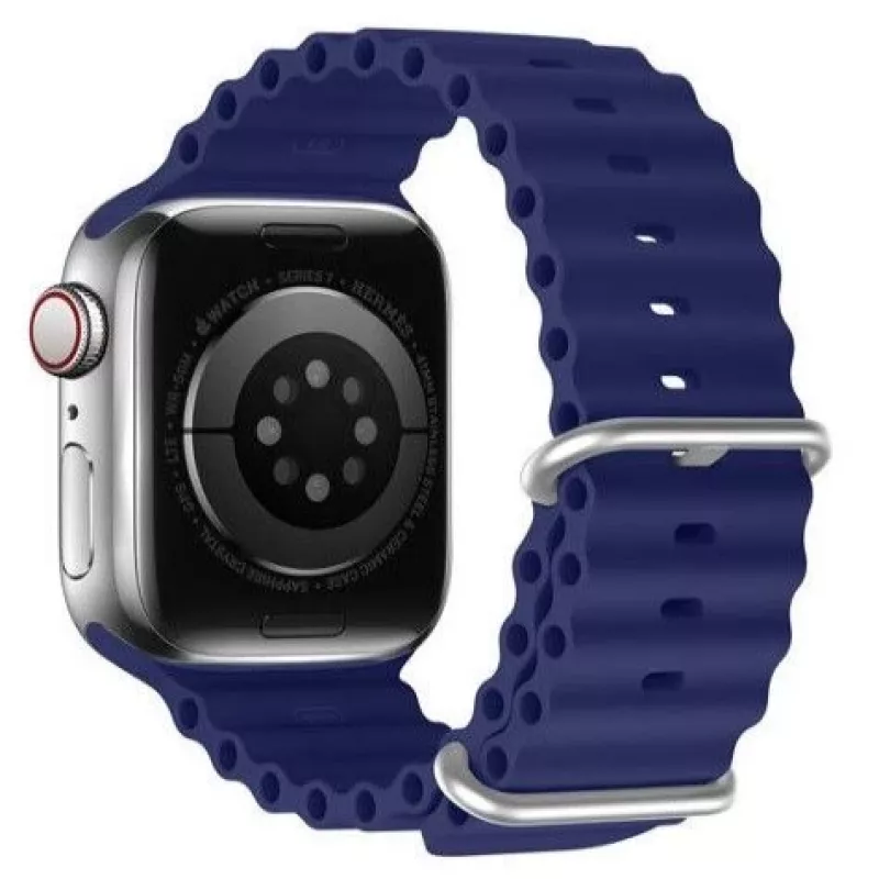 Dux Ducis correa de silicona Sport para Apple Watch 45/44/42mm - azul marino