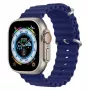Dux Ducis correa de silicona Sport para Apple Watch 45/44/42mm - azul marino