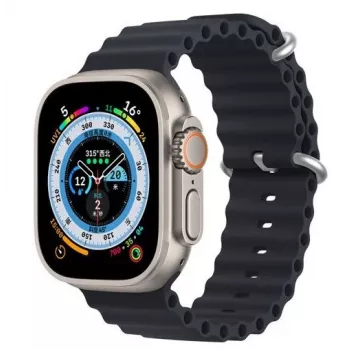Dux Ducis Correa de silicona para reloj Apple Watch Series 8/7/6/5/4/3/2/SE (38/40/41mm) - gris