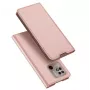 Dux Ducis Skin Pro funda tipo flip para Xiaomi Redmi 10C, piel PU con compartimento para tarjetas y función de soporte, rosa