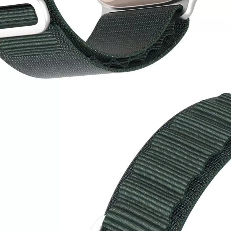 Dux Ducis Correa Sport con hebilla para Apple Watch 9 / 8 / 7 / 6 / SE / 5 / 4 / 3 / 2 / 1 (41, 40, 38 mm) Versión GS - Verde