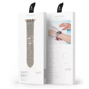 Dux Ducis Correa para Apple Watch 7/6/5/4/3/2/SE (41/40/38mm), pulsera, plateado