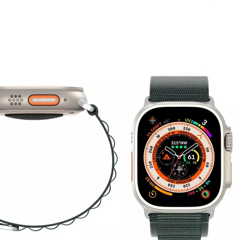 Dux Ducis Strap GS versión correa deportiva con hebilla de aguja para Apple Watch 42/44/45/49mm - verde