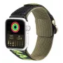 Correa Dux Ducis (versión de exterior) para Apple Watch Ultra, SE, 8, 7, 6, 5, 4, 3, 2, 1 (49, 45, 44, 42 mm) correa de nailon negra verde