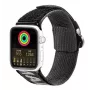 Dux Ducis correa (versión de exterior) para Apple Watch Ultra, SE, Series 8, 7, 6, 5, 4, 3, 2, 1 (49, 45, 44, 42 mm) correa de nailon negra plateada