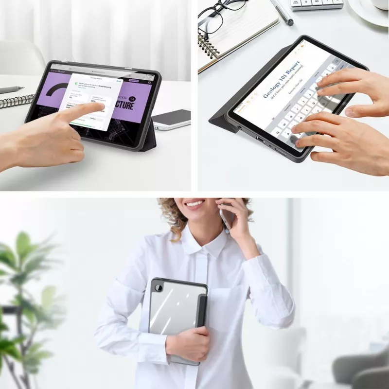 Dux Ducis Toby funda folio con soporte abatible para Samsung Galaxy Tab A9 8,7 pulgadas - negra