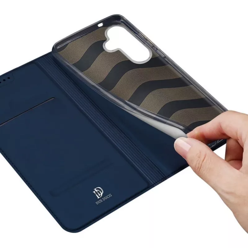 DUX DUCIS funda tipo cartera Skin Pro para Samsung Galaxy S25, azul