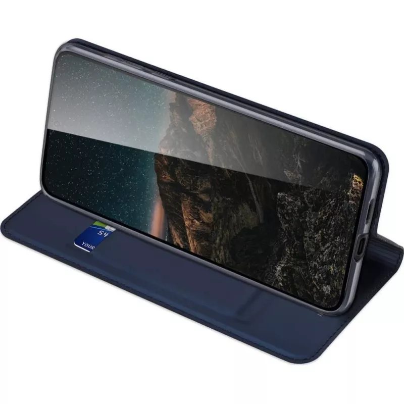 DUX DUCIS funda tipo cartera Skin Pro para Samsung Galaxy S25, azul