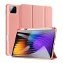 Dux Ducis Xiaomi Redmi Pad 7/7 Pro Funda para Tablet Domo Series Plegable en Tres Partes Piel PU Rosa