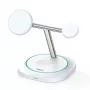 Duzzona W16 15W 3 en 1 Cargador inalámbrico magnético Blanco