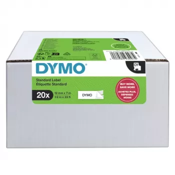 DYMO D1 Cinta de etiquetado 9mm x 7m negro sobre blanco (pack de 10)