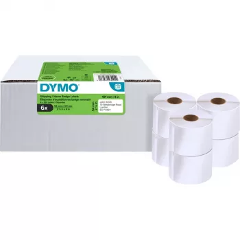 DYMO LabelWriter etiquetas de envío y de identificación, 54 x 101 mm, blancas, adhesivo permanente, 220 etiquetas por rollo