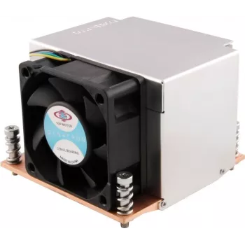 Dynatron R-5 disipador de CPU activo 1U para Intel LGA1150/1151/1155/1156/1200/1700, base de cobre, ventilador PWM