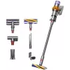 Aspirador de batería Dyson V15 Detect Absolute, acero inoxidable, 240AW, pantalla LCD, 60 min de autonomía