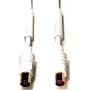E+P AB207G Cable coaxial de antena 7,5m conector macho a conector hembra bañado en oro Blanco