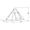 Easy Camp Tent Dayhaven Tienda de campaña túnel 4 personas Gris/Verde