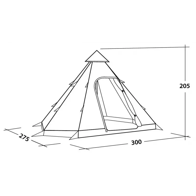 Easy Camp Tent Dayhaven Tienda de campaña túnel 4 personas Gris/Verde