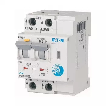 Dispositivo de protección contra arcos eléctricos EATON AFDD-16/2/B/003-A 187204 2 polos B16A 30mA tipo A