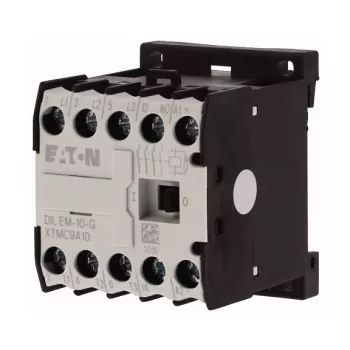 Eaton DILEM-10-G 24VDC Minicontactor – 3 Contactos Principales + 1 NO, 4 kW @ 400V AC-3