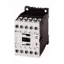 Eaton DILM12-01(24VDC) Contactor de potencia, 3 polos, 12A AC-3, bobina 24V DC, IP20 – negro/blanco, 45x68mm (276880)