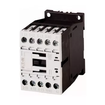Eaton DILM12-10 contactor de potencia – bobina 230V AC, 3 polos + 1 NA, 12A AC-3, 5,5kW, IP20, montaje en carril DIN